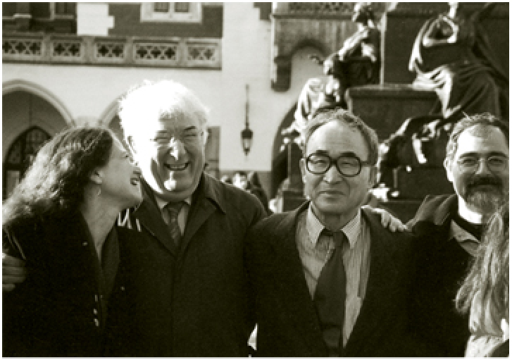2000. with Irish poet Seamus Heaney(secound from the left) at the Cracow Poetrv Festival, Poland